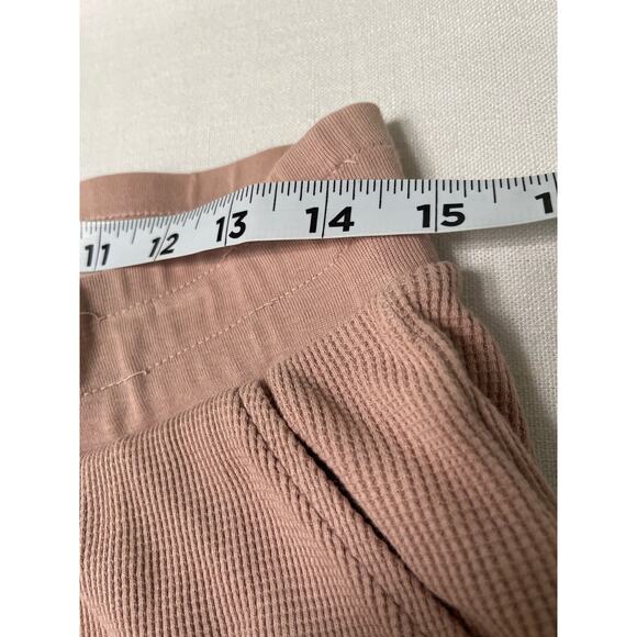 Mate the Label Organic Cotton Waffle Knit Rose Jogger Pants Size L - Picture 8 of 11